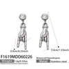 Wholesale Women's Highend Geometric Stainless Steel Electroplated Jewelry Earrings And Pendants