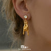 Wholesale Women's Highend Geometric Stainless Steel Electroplated Jewelry Earrings And Pendants