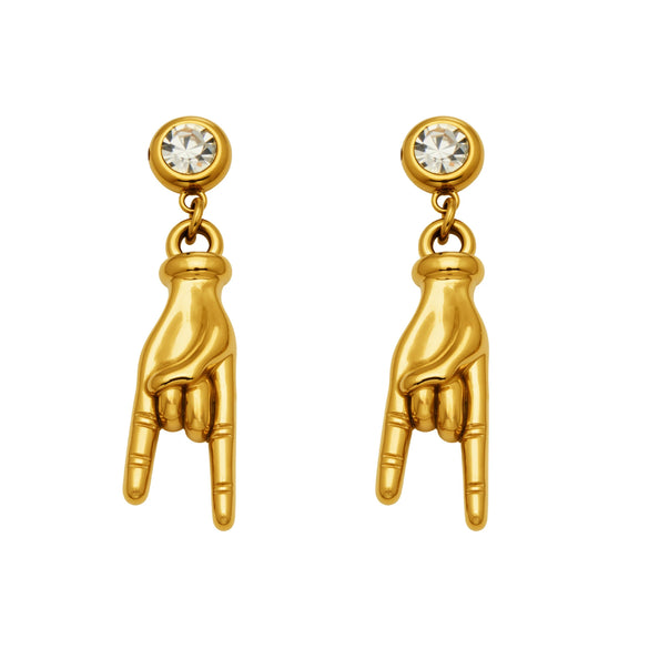 Wholesale Women's Highend Geometric Stainless Steel Electroplated Jewelry Earrings And Pendants