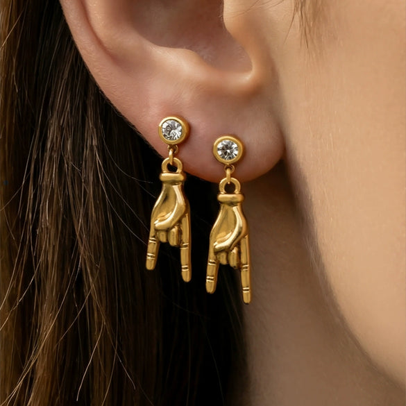 Wholesale Women's Highend Geometric Stainless Steel Electroplated Jewelry Earrings And Pendants
