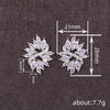 Wholesale Women's Highend Geometric Zircon Earrings Copper Material