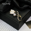 Wholesale Women's Highend Light Luxury Zinc Alloy Flower Brooch With Electroplating Antiexposure For Clothing Accessories