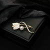 Wholesale Women's Highend Light Luxury Zinc Alloy Flower Brooch With Electroplating Antiexposure For Clothing Accessories