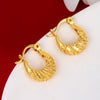 Wholesale Women's Highend Luxury Niche Geometric Copper Alloy Goldplated Earrings