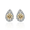 Wholesale Women's Highend Moissanite Drop Shape 925 Sterling Silver Earrings