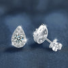Wholesale Women's Highend Moissanite Drop Shape 925 Sterling Silver Earrings