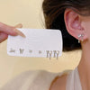 Wholesale Women's Highend Niche Simple Geometric Heart Bow Drop Shape Copper 925 Silver Needle Zircon Pearl Earrings Jewelry