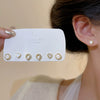 Wholesale Women's Highend Niche Simple Geometric Heart Bow Drop Shape Copper 925 Silver Needle Zircon Pearl Earrings Jewelry