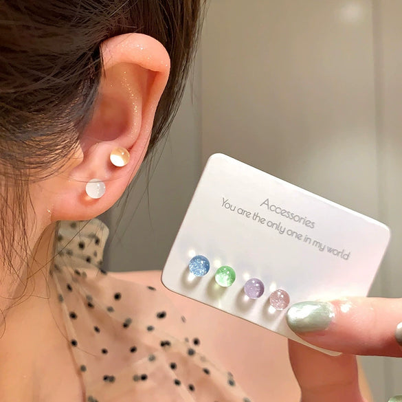 Wholesale Women's Highend Niche Simple Geometric Heart Bow Drop Shape Copper 925 Silver Needle Zircon Pearl Earrings Jewelry