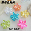Wholesale Women's Highend Plastic And Resin Hair Gripper With Flower Design And Baking Paint Process