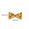 Wholesale Women's Highend Retro Elegant Bow Tie Starfish Stainless Steel Brooch Inlaid With Gold Accessories