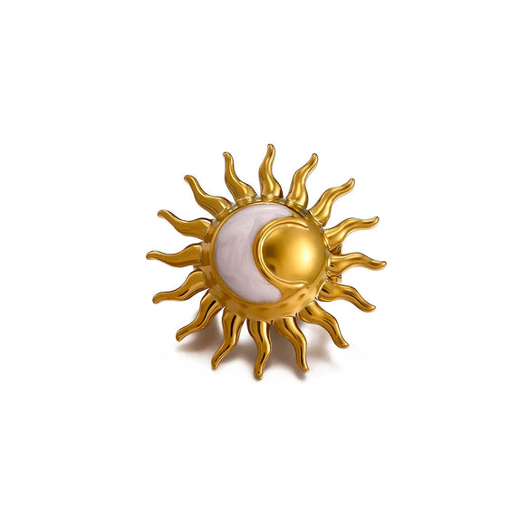 Wholesale Women's Highend Retro Elegant Bow Tie Starfish Stainless Steel Brooch Inlaid With Gold Accessories