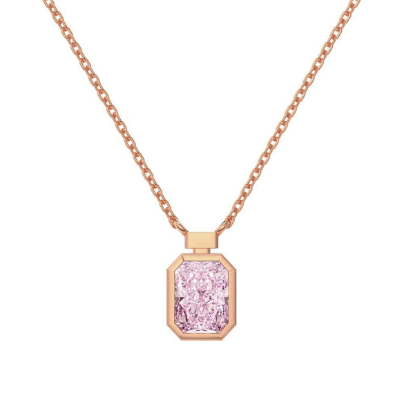 Wholesale Women's Highend S925 Sterling Silver Clavicle Chain With Flower And Oval Shaped Pendant And Electroplating