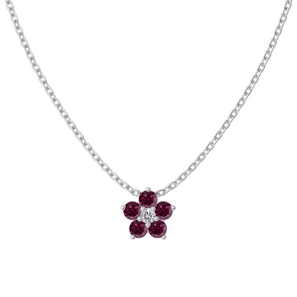 Wholesale Women's Highend S925 Sterling Silver Clavicle Chain With Flower And Oval Shaped Pendant And Electroplating
