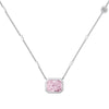 Wholesale Women's Highend S925 Sterling Silver Clavicle Chain With Flower And Oval Shaped Pendant And Electroplating