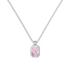Wholesale Women's Highend S925 Sterling Silver Clavicle Chain With Flower And Oval Shaped Pendant And Electroplating
