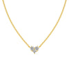 Wholesale Women's Highend S925 Sterling Silver Clavicle Chain With Flower And Oval Shaped Pendant And Electroplating