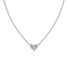 Wholesale Women's Highend S925 Sterling Silver Clavicle Chain With Flower And Oval Shaped Pendant And Electroplating