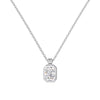 Wholesale Women's Highend S925 Sterling Silver Clavicle Chain With Flower And Oval Shaped Pendant And Electroplating