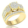 Wholesale Women's Highend Shining Geometric Copper Ring With Zirconia