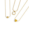 Wholesale Women's Highend Stainless Steel And Titanium Steel Necklace With Geometric Pendant And Bamboo Chain Electroplated