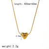 Wholesale Women's Highend Stainless Steel And Titanium Steel Necklace With Geometric Pendant And Bamboo Chain Electroplated