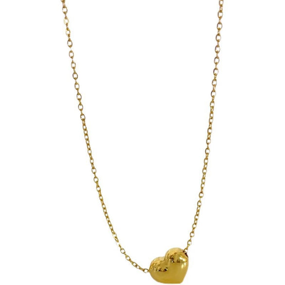 Wholesale Women's Highend Stainless Steel And Titanium Steel Necklace With Geometric Pendant And Bamboo Chain Electroplated
