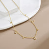 Wholesale Women's Highend Stylish Light Luxury Geometric Titanium Steel 18K Gold Plated Multilayer Ochain Necklace