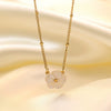 Wholesale Women's Highend Stylish Light Luxury Geometric Titanium Steel 18K Gold Plated Multilayer Ochain Necklace
