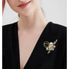 Wholesale Women's Highend Zinc Alloy Flower Brooch For Fixed Clothes With Electroplating