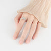 Wholesale Women's Highgrade Lucky Flower Rotatable Ring Copper With Diamond And Zircon Inlay