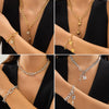 Wholesale Women's Hip Hop Style Iron Chain Alloy Heart Shape Pendant Necklace With Electroplating Treatment