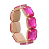Wholesale Women's Hiphop Alloy Bracelet With Geometric Design And Diamond Accents