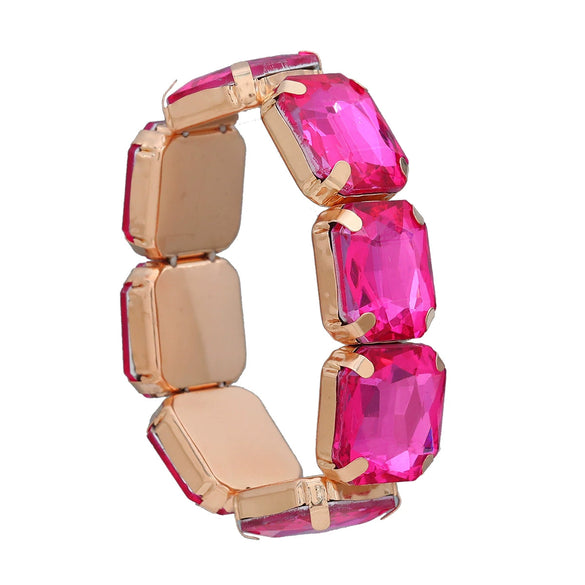 Wholesale Women's Hiphop Alloy Bracelet With Geometric Design And Diamond Accents