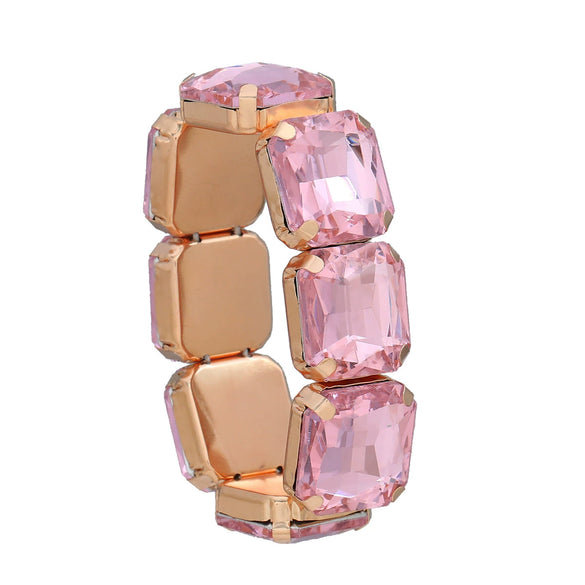Wholesale Women's Hiphop Alloy Bracelet With Geometric Design And Diamond Accents
