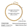 Wholesale Women's Hiphop Punk Casual Doublelayer Geometric Chain Necklace Stainless Steel 18K Real Gold Plated By Pvd Furnace Vacuum