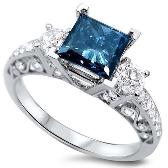 Wholesale Women's Hollow Alloy Geometric Zircon Ring