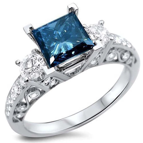 Wholesale Women's Hollow Alloy Geometric Zircon Ring