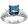 Wholesale Women's Hollow Alloy Geometric Zircon Ring