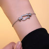 Wholesale Women's Horseshoe Buckle Titanium Steel Clavicle Chain With Geometric Pattern And Microinlaid Diamonds Set With Diamonds And Electroplated In Vacuum Furnace