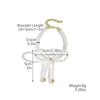 Wholesale Women's Imitation Pearl Beaded Bow Earrings Simple Style