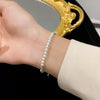 Wholesale Women's Imitation Pearl Bracelet With Geometric Pattern And Electroplating Treatment