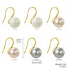 Wholesale Women's Imitation Pearl Geometric Ear Hook Earrings Simple Design
