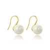 Wholesale Women's Imitation Pearl Geometric Ear Hook Earrings Simple Design