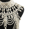 Wholesale Women's Imitation Pearl Water Wave Chain Pure Handmade Creative Necklace