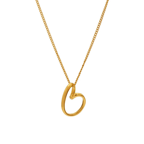 Wholesale Women's Ins Simple Stainless Steel Hollow Irregular Geometric Heart Shape Light Luxury Necklace With Electroplating