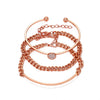Wholesale Women's Ins Style Alloy Bracelet With Heart Shape Geometric Letters Numbers Text Pattern Electroplated