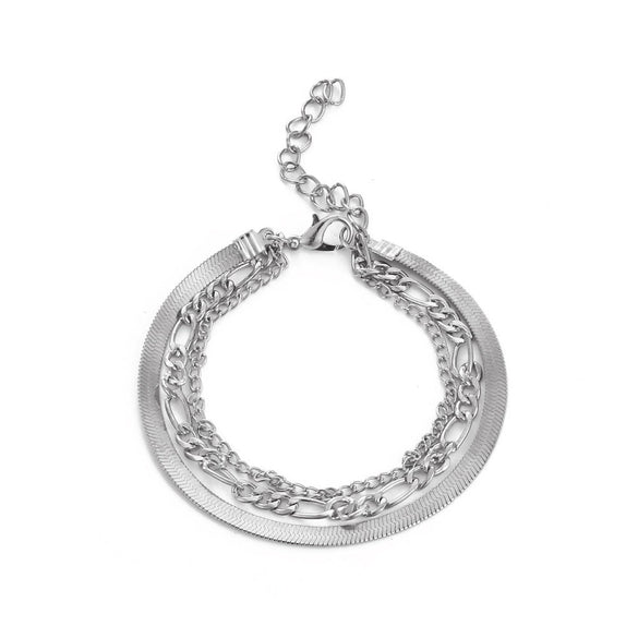 Wholesale Women's Ins Style Alloy Bracelet With Heart Shape Geometric Letters Numbers Text Pattern Electroplated