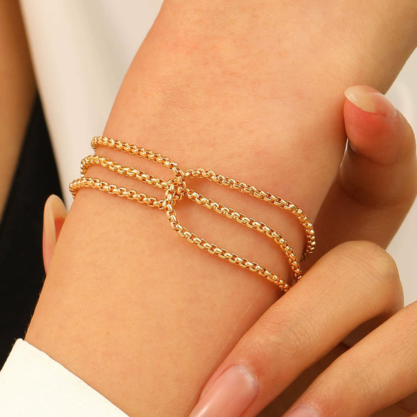Wholesale Women's Ins Style Alloy Bracelet With Heart Shape Geometric Letters Numbers Text Pattern Electroplated