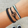 Wholesale Women's Ins Style Alloy Bracelet With Heart Shape Geometric Letters Numbers Text Pattern Electroplated